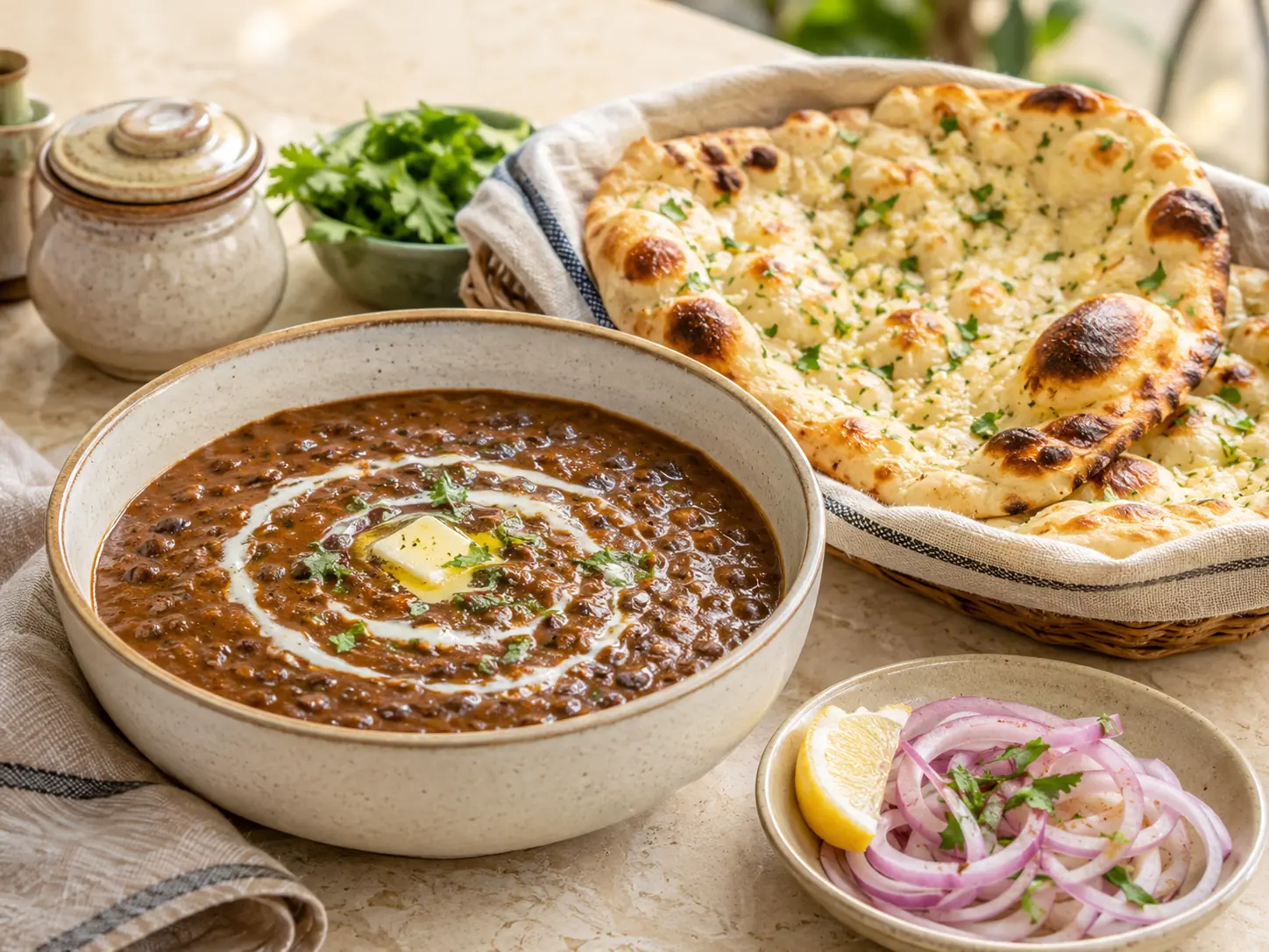 Dal makhani and naan category visual