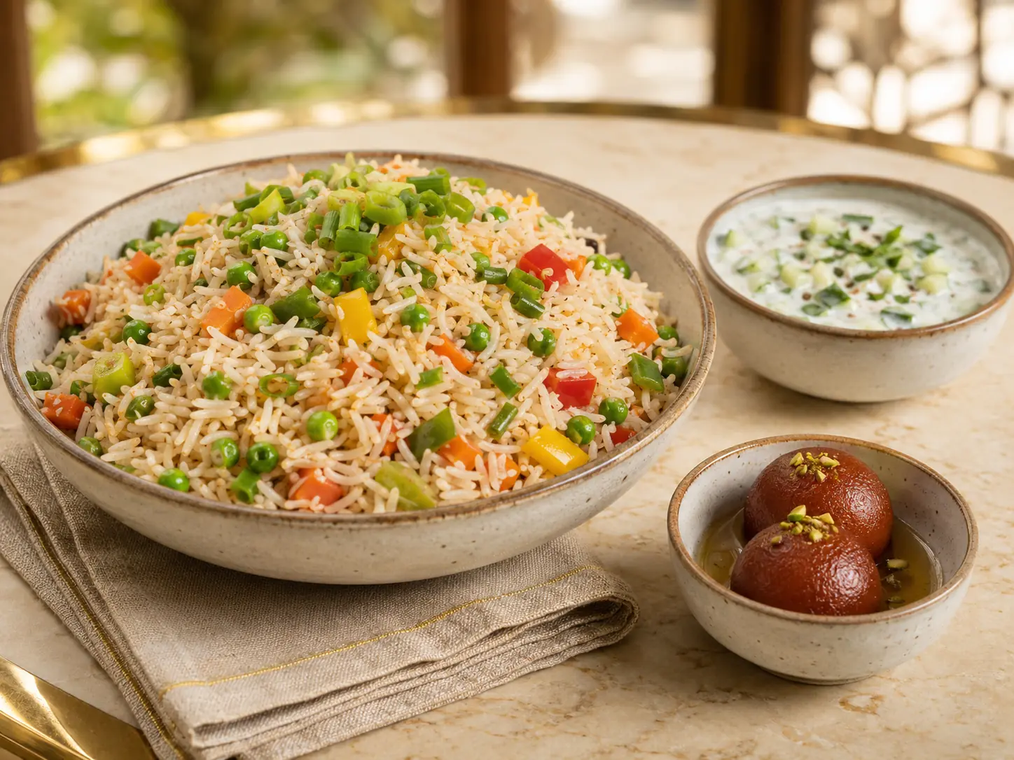 Rice raita and sweet category visual